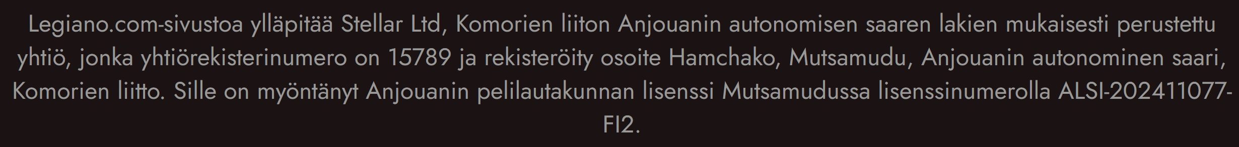 Legiano Casino Turvallisuus ja lisenssit